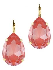 Otazu Pozłacane kolczyki z kryształami Swarovski rozmiar: onesize. Żółte kolczyki Otazu, z kryształem, pozłacane, z zapięciem typu bigiel. Za 173.99 zł.