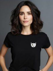 WOOOP Koszulka w kolorze czarnym rozmiar: M. Czarne bluzki Wooop, m, bez wzorów, z bawełny, bez kołnierzyka, bez ramiączek. Za 56.99 zł.