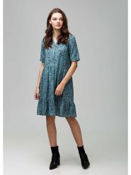 4funkyflavours Sukienka "Wildfires" w kolorze niebieskim rozmiar: L. Niebieskie sukienki 4funkyflavours, l, bez wzorów, z wiskozy, bez kołnierzyka, bez ramiączek, mini. Za 163.26 zł.