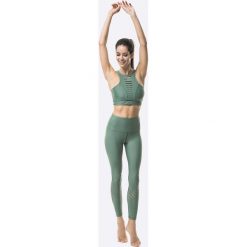 Cardio Bunny - Legginsy Okapi. Zielone legginsy Cardio Bunny, s, bez wzorów, z dzianiny, z podwyższonym stanem. W wyprzedaży za 119.90 zł.