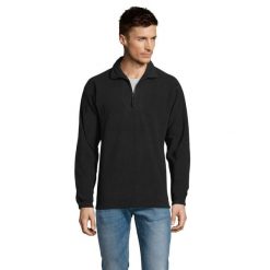 Bluza Polarowa Unisex Dla Dorosłych Ness Half Zip. Czarne bluzy SOL'S, na zimę, m, bez wzorów, z materiału, bez kaptura. Za 175.99 zł.