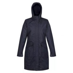 Kurtka Parka Ocieplana Przeciwdeszczowa Damska Romine. Niebieskie kurtki sportowe Regatta, s, bez wzorów, bez kaptura, trekkingowe. Za 189.99 zł.