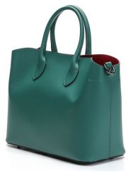 Victor & Hugo Paris Skórzana torebka "Nisa" w kolorze zielonym - 31 x 14 cm rozmiar: onesize. Zielone torby na ramię Victor & Hugo Paris, bez wzorów, z materiału, przez ramię, bez dodatków. Za 326.99 zł.