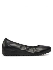 Caprice Baleriny 9-22161-42 Czarny. Czarne baleriny Caprice, bez wzorów, ze skóry, bez obcasa. Za 231.99 zł.