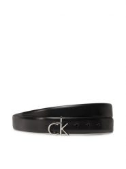 Calvin Klein Pasek Damski Ck Buckle Belt 3.0_Smooth K60K613156 Czarny. Czarne paski Calvin Klein, bez wzorów, ze skóry. Za 129.99 zł.