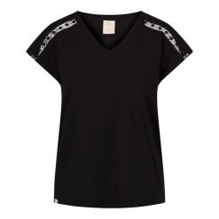 Top Damski Willa. Czarne topy Trespass, bez wzorów, bez kołnierzyka, bez ramiączek. Za 115.99 zł.