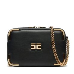 Torebka Elisabetta Franchi. Czarne torebki klasyczne Elisabetta Franchi, bez wzorów, bez dodatków. Za 1,249.00 zł.