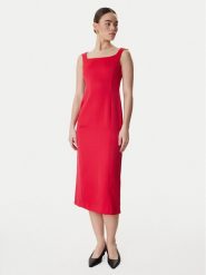Marella Sukienka koktajlowa Perle 2613221063 Czerwony Slim Fit. Czerwone sukienki Marella, bez wzorów, z syntetyku, wizytowe, bez kołnierzyka, bez ramiączek. Za 1,199.00 zł.