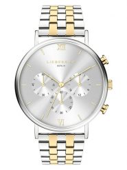 Liebeskind Chronograf w kolorze srebrno-złotym rozmiar: onesize. Szare, analogowe zegarki Liebeskind, ze stali. Za 478.95 zł.