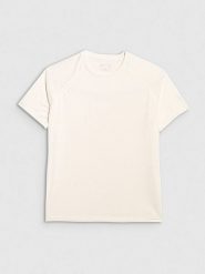 4F Koszulka sportowa w kolorze białym rozmiar: L. Białe koszulki sportowe 4f, bez wzorów, z materiału, bez ramiączek, outdoorowe. Za 60.95 zł.