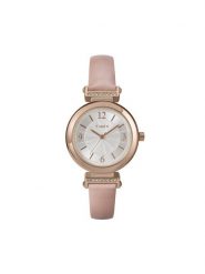 Timex Zegarek Main Street TW2W96300 Różowe złoto. Czerwone, analogowe zegarki Timex, złote. Za 309.99 zł.