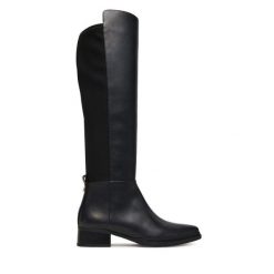 Muszkieterki MICHAEL Michael Kors. Czarne kozaki MICHAEL Michael Kors, bez obcasa, na płaskiej podeszwie, bez zapięcia. Za 879.99 zł.