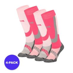 Skarpety narciarskie unisex 4 szt. Czerwone skarpety XTREME, bez wzorów, z materiału. Za 245.29 zł.