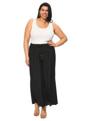 Aller Simplement Spodnie w kolorze czarnym rozmiar: 42-48. Czarne spodnie materiałowe Aller Simplement, bez wzorów, z materiału, z podwyższonym stanem. Za 60.99 zł.