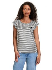 BETTY & CO Koszulka w kolorze biało-czarnym rozmiar: L. Białe bluzki Betty & Co, l, bez wzorów, bez kołnierzyka, bez ramiączek. Za 55.95 zł.