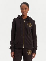 Versace Jeans Couture Bluza 80HAIT02 CF01T Czarny Regular Fit. Czarne bluzy Versace Jeans Couture, m, bez wzorów, z bawełny, bez kaptura. Za 1,179.00 zł.