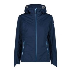 Kurtka damska turystyczna CMP 33A6046. Niebieskie kurtki sportowe CMP, m, bez wzorów, z tkaniny, trekkingowe. Za 499.99 zł.