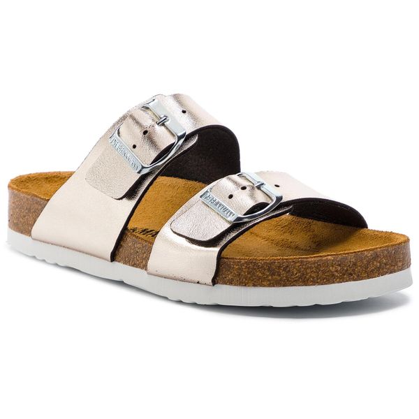 Klapki Dr. Brinkmann. Żółte klapki Dr. Brinkmann, bez wzorów, bez obcasa. Za 159.99 zł.