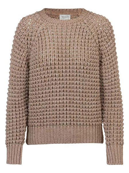 Herrlicher Sweter "Narlina" w kolorze beżowym rozmiar: M. Brązowe swetry Herrlicher, m, bez wzorów, ze splotem, bez ramiączek. Za 194.95 zł.