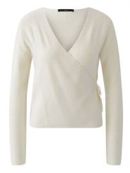 Oui Sweter w kolorze kremowym rozmiar: 38. Brązowe swetry Oui, bez wzorów, z bawełny, bez ramiączek. Za 304.99 zł.