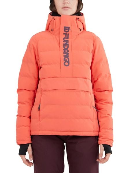 Damska kurtka narciarska Fundango Everett Padded. Czerwone kurtki narciarskie FUNDANGO, m, bez wzorów, z materiału, bez kaptura, narciarskie. Za 399.00 zł.