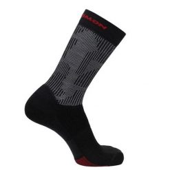 Skarpety sportowe do wędrówek Salomon X Ultra Crew. Czarne skarpety Salomon, bez wzorów. Za 29.90 zł.