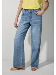 More & More Dżinsy - Comfort fit - w kolorze niebieskim rozmiar: 40. Niebieskie jeansy More & More, z aplikacjami. Za 121.45 zł.