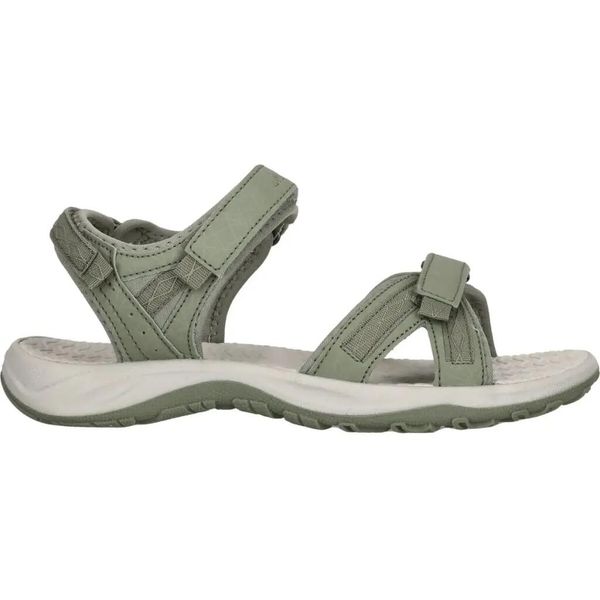 Sandały damskie Whistler Kali. Zielone sandały Whistler, bez wzorów, z materiału, eleganckie, bez obcasa, bez zapięcia. Za 256.85 zł.