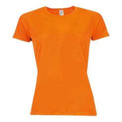 Koszulka Damska Sportowa Raglanowa. Brązowe koszulki sportowe SOL'S, bez wzorów, bez ramiączek, trekkingowe. Za 45.99 zł.