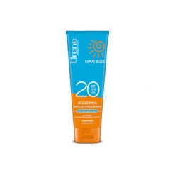 LIRENE 250ml Maxi Size Rodzinna Emulsja nawilżająca Utrwala opaleniznę SPF 20. Kremy do opalania Dr Irena Eris. Za 24.99 zł.