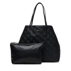 Torebka Guess. Czarne shopper Guess, z aplikacjami, bez dodatków. Za 679.99 zł.