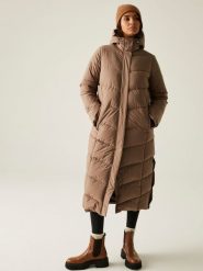 Regatta Płaszcz pikowany "Eloria" w kolorze karmelowym rozmiar: 44. Brązowe płaszcze Regatta, bez wzorów, bez kaptura. Za 295.99 zł.