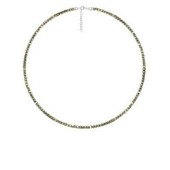 Naszyjnik z kamieni piryt posrebrzany. Naszyjniki Lilou, posrebrzane. Za 249.00 zł.