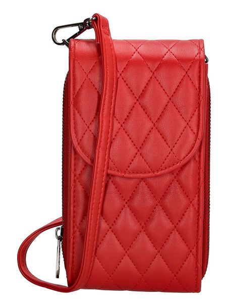 Beagles Torebka "Rebelle" w kolorze czerwonym na telefon - 10 x 19 x 4 cm rozmiar: onesize. Czerwone torby na ramię Beagles, bez wzorów, z materiału, przez ramię, pikowane, bez dodatków. Za 83.62 zł.