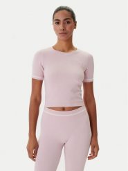 Guess T-Shirt V6RP02 Z4692 Różowy Slim Fit. Czerwone t-shirty Guess, s, z aplikacjami, z syntetyku, bez kołnierzyka, bez ramiączek. Za 219.99 zł.