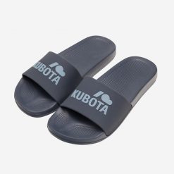 Klapki Kubota Granatowe. Klapki Kubota, bez wzorów, z materiału, bez obcasa. Za 69.99 zł.