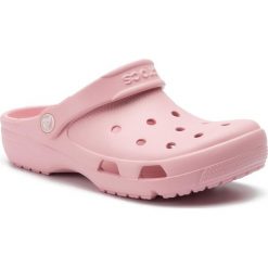 Klapki basenowe CROCS 204151-606. Czerwone klapki Crocs, bez wzorów, z tworzywa sztucznego, bez obcasa. Za 109.99 zł.