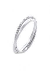 Elli Klasyczny filigranowy zakręcony Twisted Trend w srebrze próby 925 Sterling Silver Pierścionki 1 ct Damski. Szare pierścionki Elli, srebrne. Za 268.99 zł.