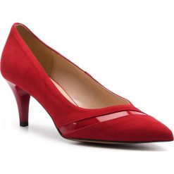 Szpilki SAGAN - 3508 Czerwony Welur. Czerwone szpilki Sagan, bez wzorów, z lakierowanej skóry, bez obcasa, na obcasie, bez zapięcia. W wyprzedaży za 179.00 zł.