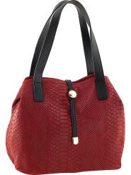 ORE10 Skórzana torebka "Acacia" w kolorze czerwonym - 30 x 26 x 16 cm rozmiar: onesize. Czerwone torby na ramię ORE10, bez wzorów, z materiału, na ramię, bez dodatków. Za 310.45 zł.
