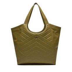 Torebka PINKO. Zielone shopper Pinko, bez wzorów, bez dodatków. Za 1,029.00 zł.