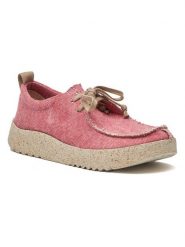 Comfortfusse Trzewiki w kolorze czerwonym rozmiar: 40. Czerwone półbuty sznurowane Comfortfüße, bez wzorów, z materiału, eleganckie, bez obcasa, bez zapięcia. Za 224.52 zł.