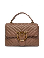 Pinko Torebka Love Lady Puff Mini Cl AI 23-24 PLTT 100044 A0GK Brązowy. Brązowe torebki klasyczne Pinko, bez wzorów, ze skóry, bez dodatków. Za 1,719.00 zł.
