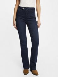 Morgan Jeansy 222-PKELY Granatowy Straight Fit. Niebieskie jeansy Morgan, bez wzorów. Za 369.99 zł.
