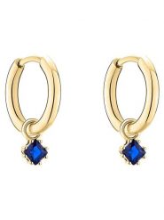 Tamaris Kolczyki-kreole z zawieszkami rozmiar: onesize. Niebieskie kolczyki Tamaris, z cyrkonią, ze stali. Za 86.99 zł.