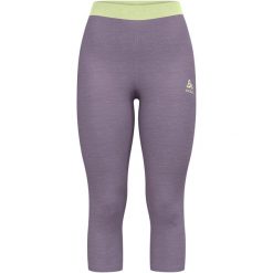 Legginsy termoaktywne 3/4 damskie ODLO Revelstoke PW 150 BL Bottom 3/4. Fioletowe bielizna sportowa Odlo, bez wzorów. Za 405.89 zł.