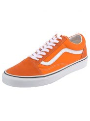 Vans Skórzane sneakersy w kolorze pomarańczowym rozmiar: 38,5. Pomarańczowe trampki Vans, bez wzorów, bez zapięcia. Za 180.49 zł.
