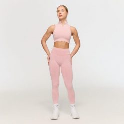 Legginsy damskie fitness bezszwowe Fierce. Czerwone legginsy sportowe GYMBEAM, xs, bez wzorów, z elastanu, z podwyższonym stanem, na fitness i siłownię. Za 110.90 zł.