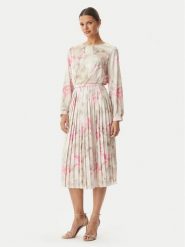 Rinascimento Sukienka koktajlowa CFC0127960003 Beżowy jasny Regular Fit. Brązowe sukienki Rinascimento, xl, bez wzorów, z syntetyku, wizytowe, bez kołnierzyka, bez ramiączek. Za 919.99 zł.