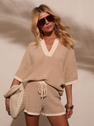 LA Angels Bluzka w kolorze beżowym rozmiar: S. Brązowe bluzki LA Angels, s, bez wzorów, bez kołnierzyka, bez ramiączek. Za 179.95 zł.